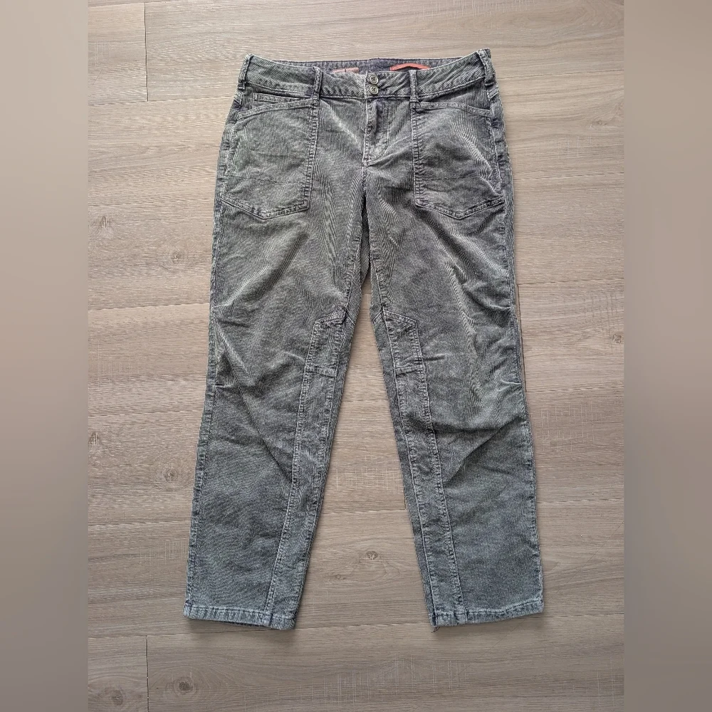 Pilcro The Wanderer Corduroy Cargo pants 29 blue green - Picture 7 of 14